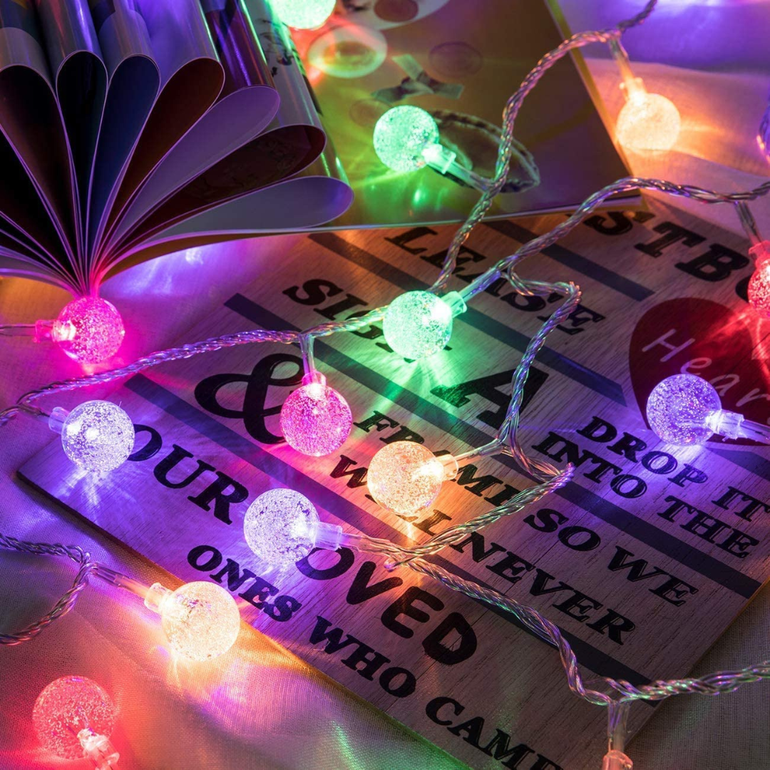 Bubble LED string lights for Diwali decoration and festive lighting