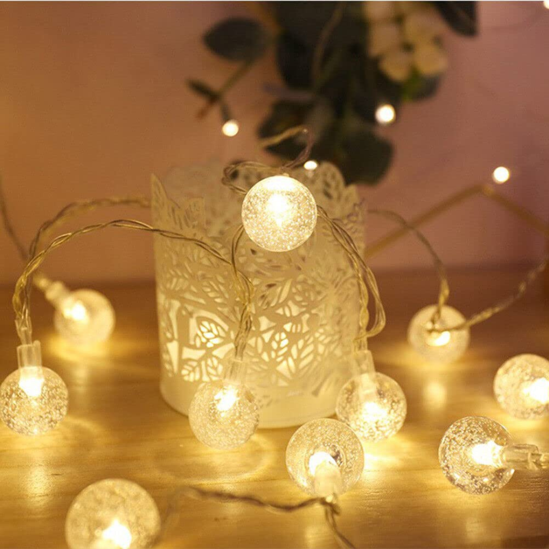 Bubble string lights for Diwali decoration and festive home décor