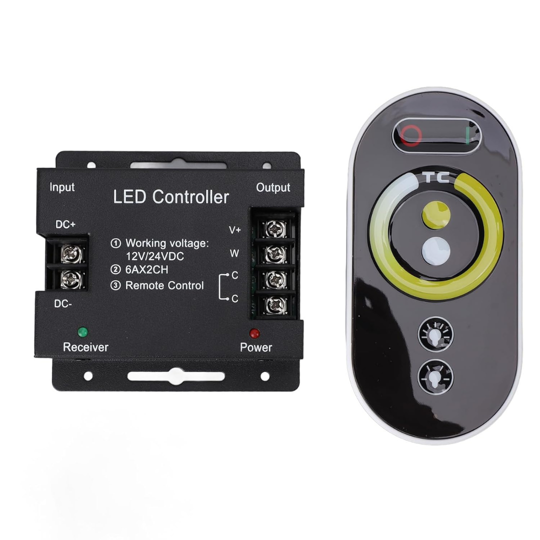 Dual channel LED controller for brightness and color temperature control