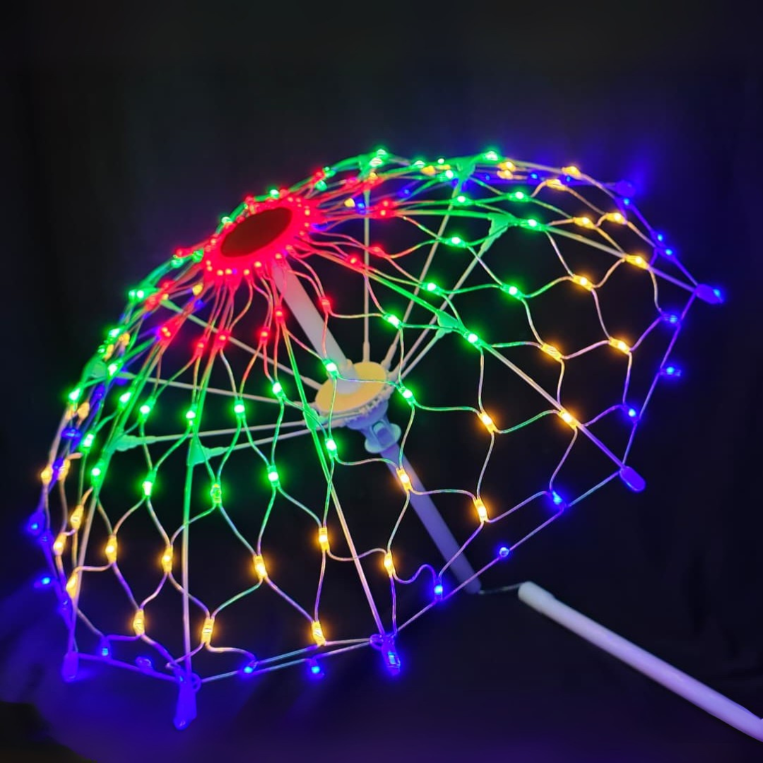 LED umbrella light with 8 customizable dynamic modes for celebrations – Chronos Lights
