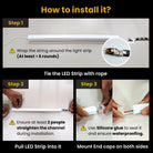 Easy installation LED strip silicone channel without complex tools
