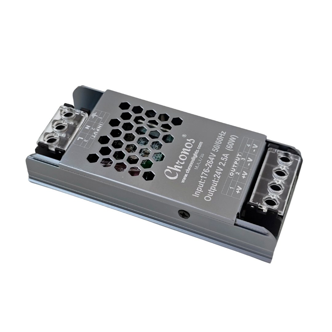 High-efficiency 24V LED driver with low energy consumption