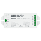ESP32 WLED WiFi music LED controller SP803E with app control and sound reactive lighting