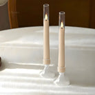 Flameless LED candles ideal for festive decoration setups