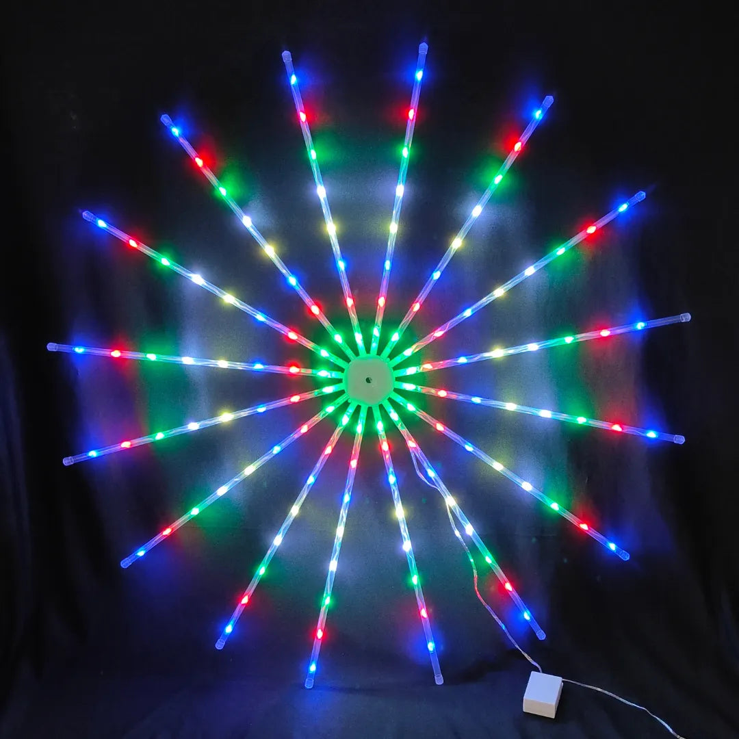 Festive Ganesh Makhar LED chakra 88 cm straight line display light