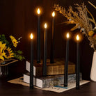 Flameless LED Taper Candle Set – Ideal for Pooja and Mandap Lighting
