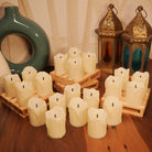 Flameless smokeless LED candles safe for home use with no fire hazard