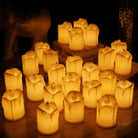 Flameless smokeless LED candles safe for home use with no fire risk
