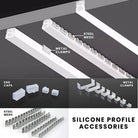 Flexible LED channel for contour outline and decorative lighting
