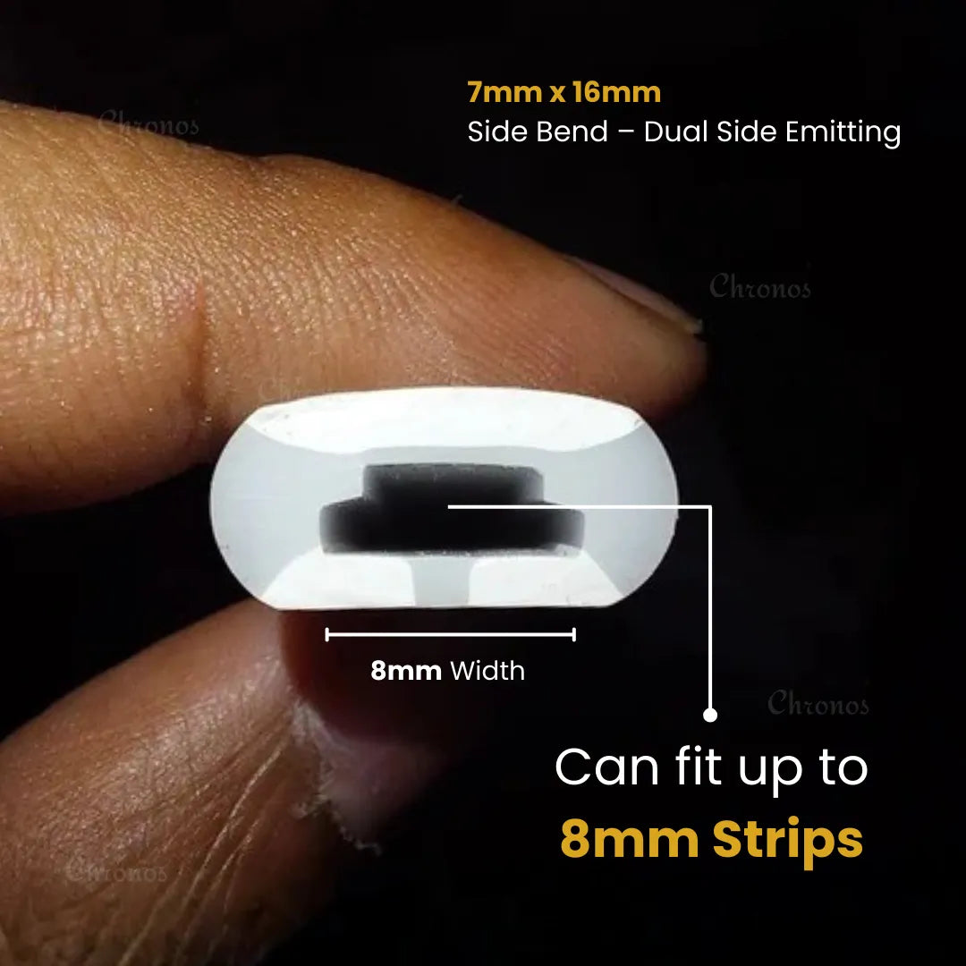 Flexible silicone LED profile 7mm x 16mm side view lighting channel