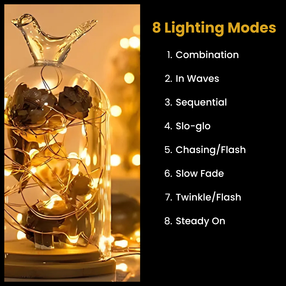 Flexible silver wire LED fairy lights for DIY decoration
