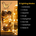 Flexible silver wire LED fairy lights for DIY decoration
