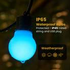Bubble G50 bulb variant showing unique lighting effects