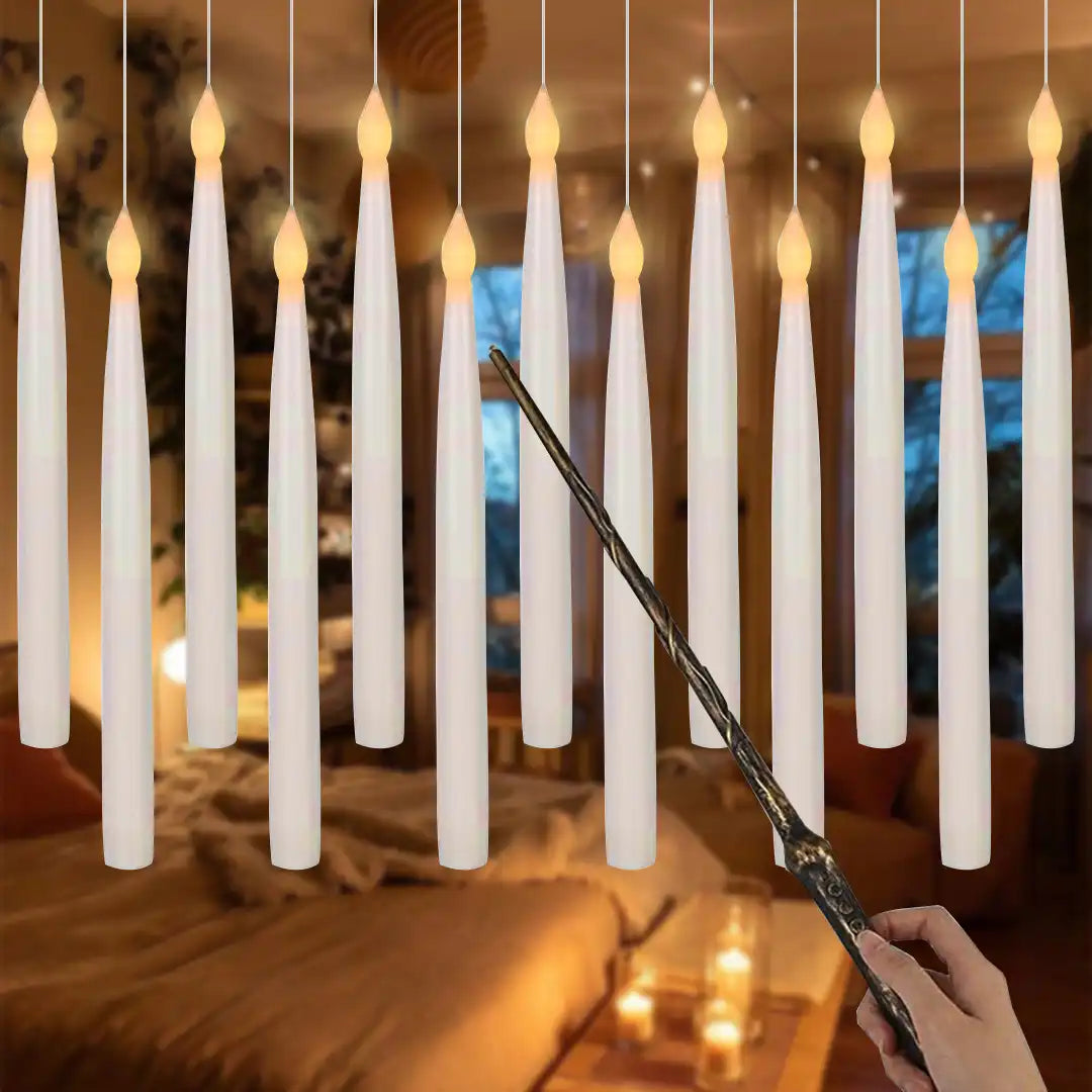 Battery-Operated Floating Candle Set – Safe Indoor Lighting for Pooja & Parties