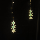 Holographic sparkle 3-star curtain lights for wall backdrop and photography setups