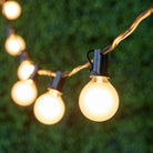 IP44 waterproof G40 LED globe bulb string lights for garden, café, and outdoor event lighting