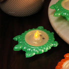 Golden Finish Kuber LED Diya – Water-Sensitive Lighting for Spiritual Ambiance