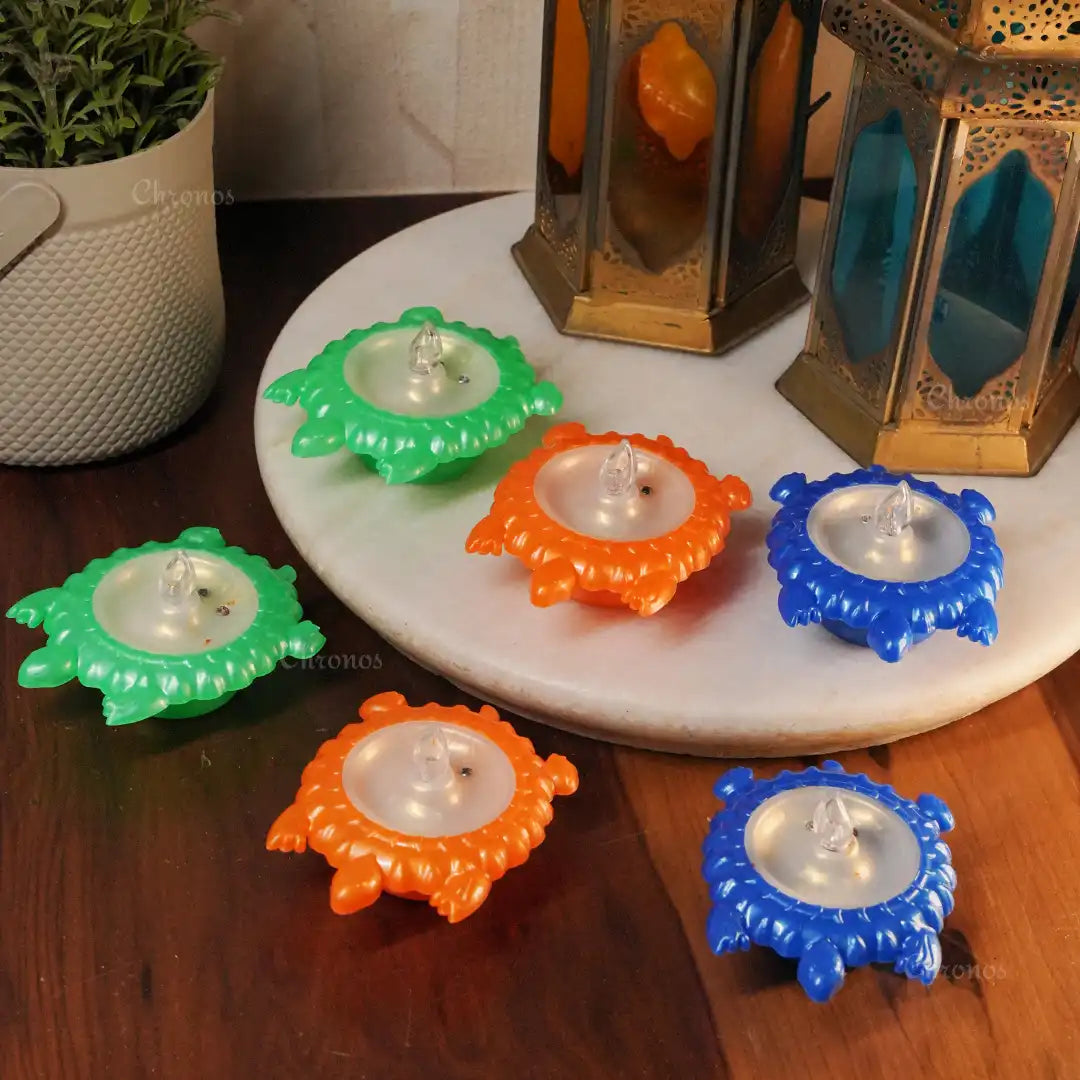 Kuber Diya with Water Sensor – Safe LED Diya for Pooja & Ganpati Decor