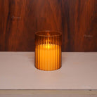 LED Moving Flame Pleated Acrylic Glass Candle – Realistic flickering flame without fire risk – Chronos Lights