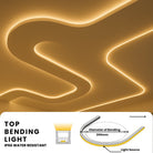 Flexible 25x17 top view silicone channel – Easy installation with LED strips