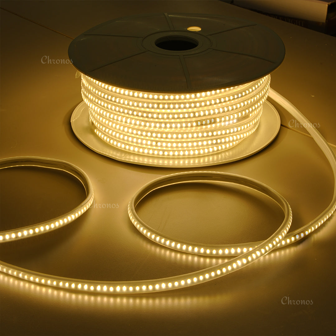 LED Rope Lights 2835 with IP65 waterproof rating – durable decorative lighting by Chronos.
