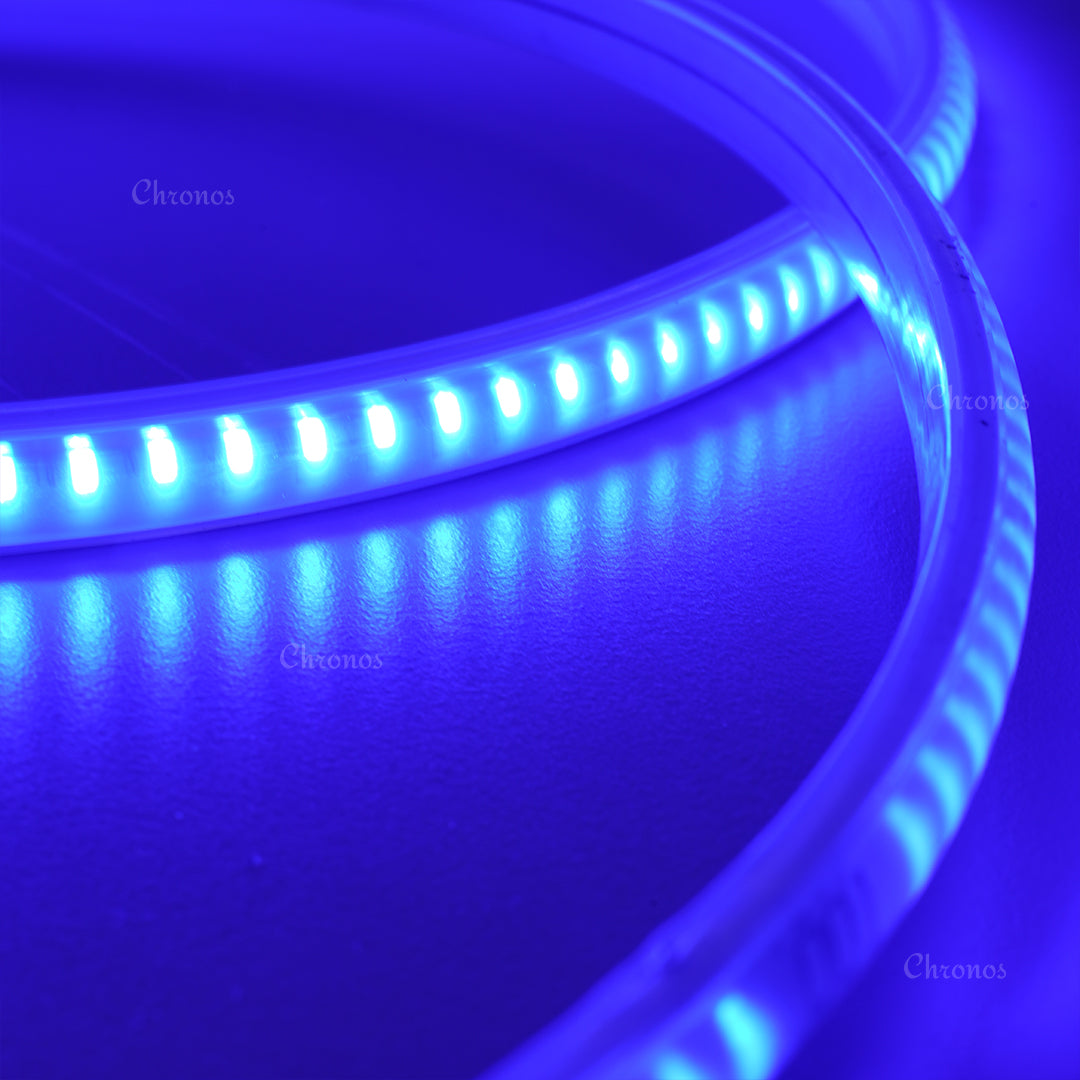 Ice Blue LED Rope Lights for creative projects, weddings, and events.