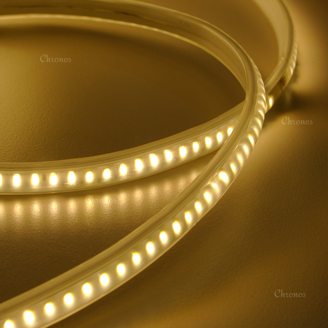 Plug and play LED rope lights, 220V direct connection, compatible with Indian power supply.