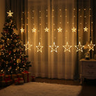 LED star curtain lights for Diwali and festive decoration
