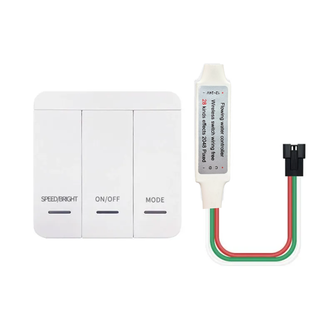 Complete LED strip kit with LED roll, driver, and remote controller