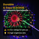 Decorative LED umbrella light enhancing banquet hall lighting – Chronos Lights
