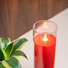 Long lasting red LED candle for festival décor and special occasions
