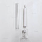 Gold and white LED candles styled for luxury ambient décor