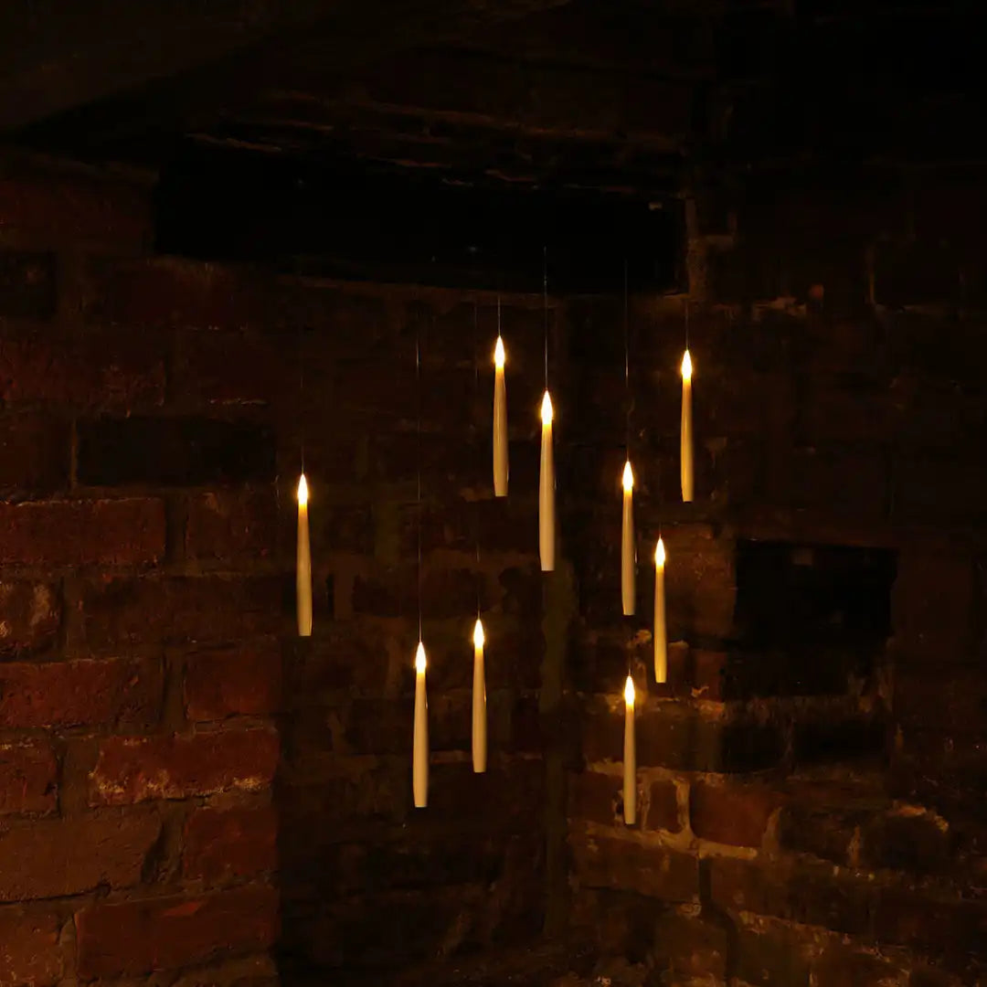 Wand-Controlled LED Floating Candle Pack – Easy On/Off Magic Remote