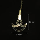 Metallic golden vine garland LED curtain lights for luxury event and stage décor