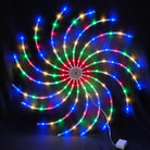 Multi color LED Ganpati pichwai chakra light for spiritual backdrop decoration