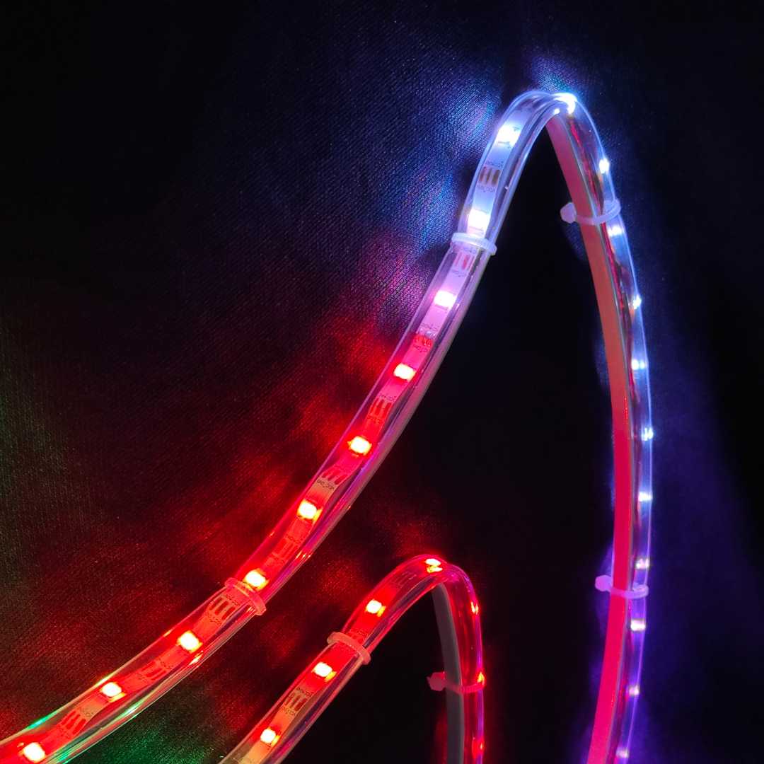 Multi color RGB LED diya wall decor light with smooth transition effects