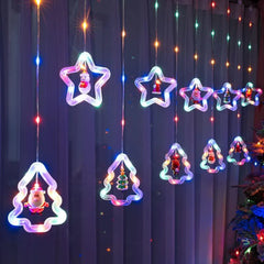 Christmas Star + Tree Curtain Lights | Multi LED