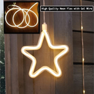 Neon Star Curtain Lights - 9 Stars | WARM WHITE | Chronos Lights