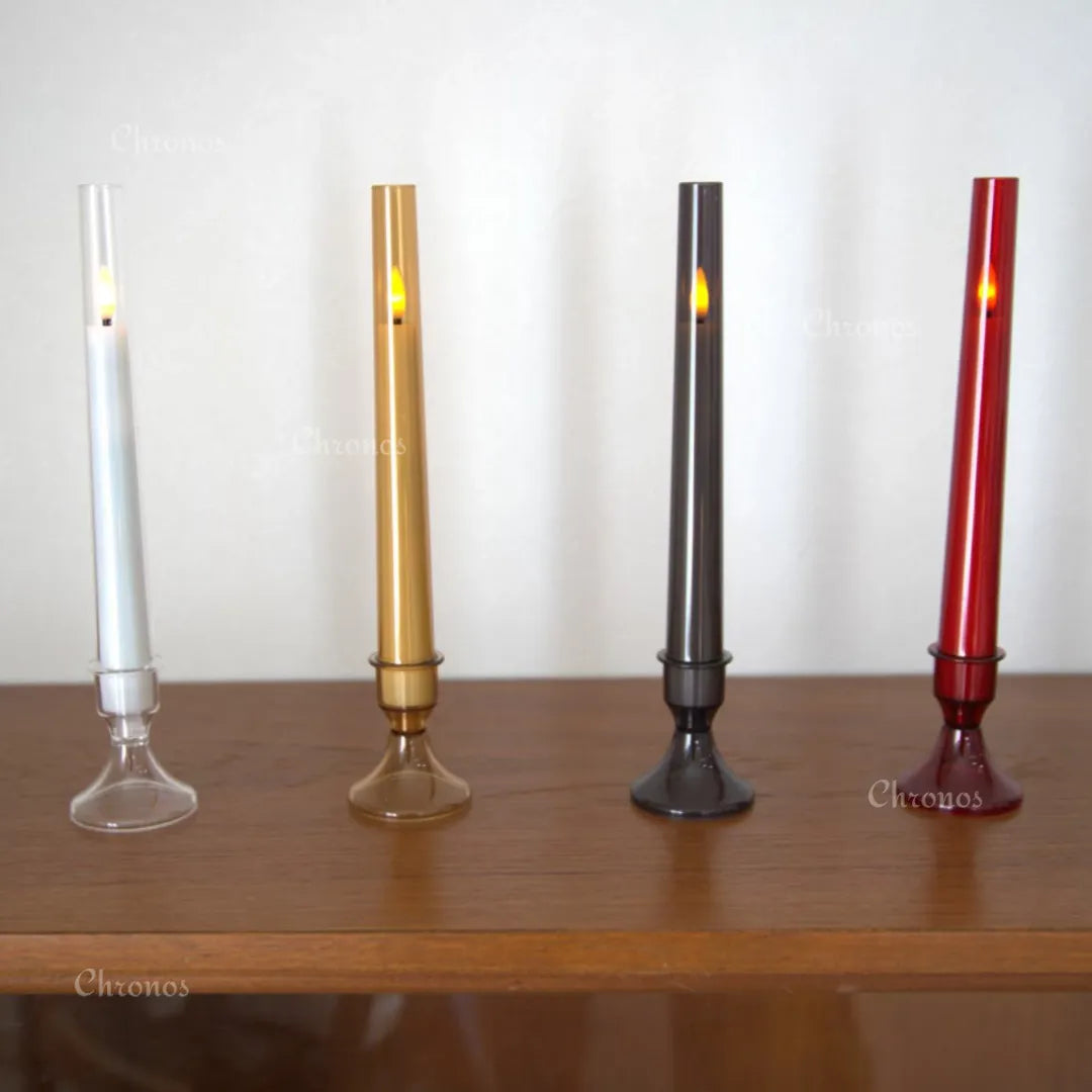 No smoke no wax drip LED candle alternative for safe lighting