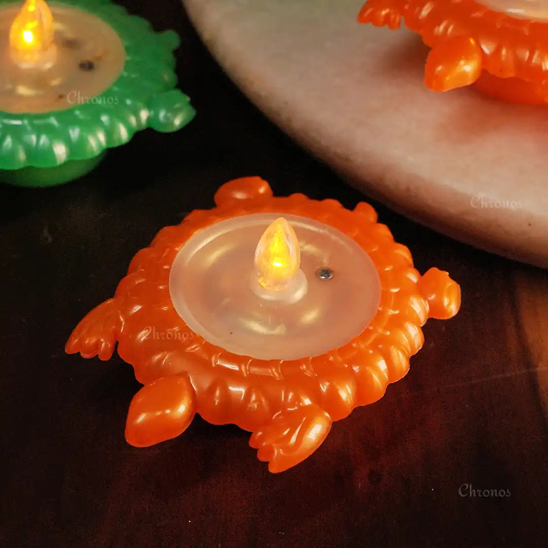 Pooja Room LED Diya – Water-Activated, Safe & Spill-Proof