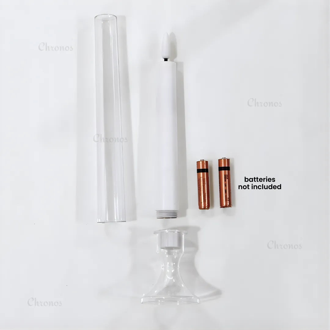 Premium acrylic glass LED candles for modern decorative setups