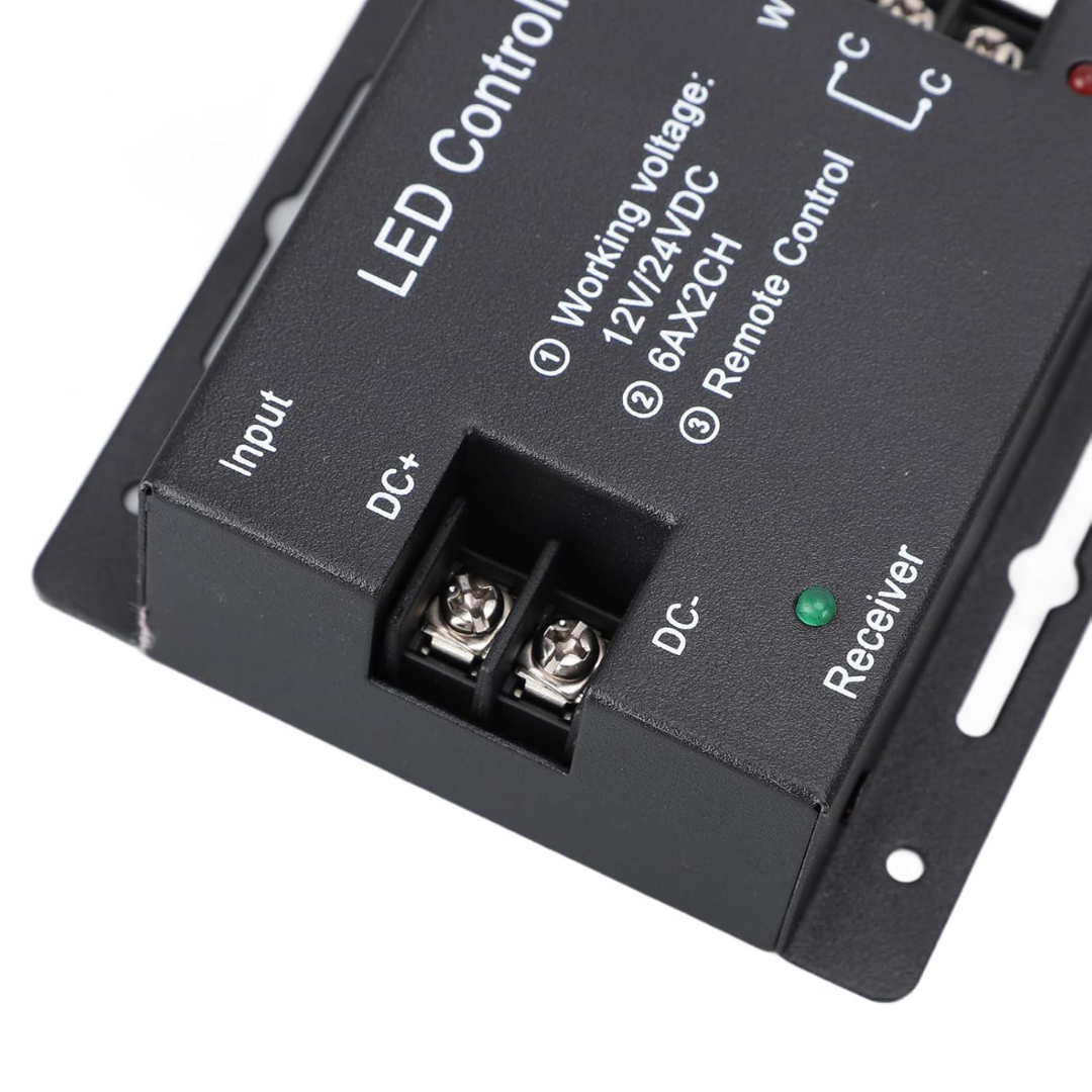 Wireless RF remote LED controller with 20m control distance