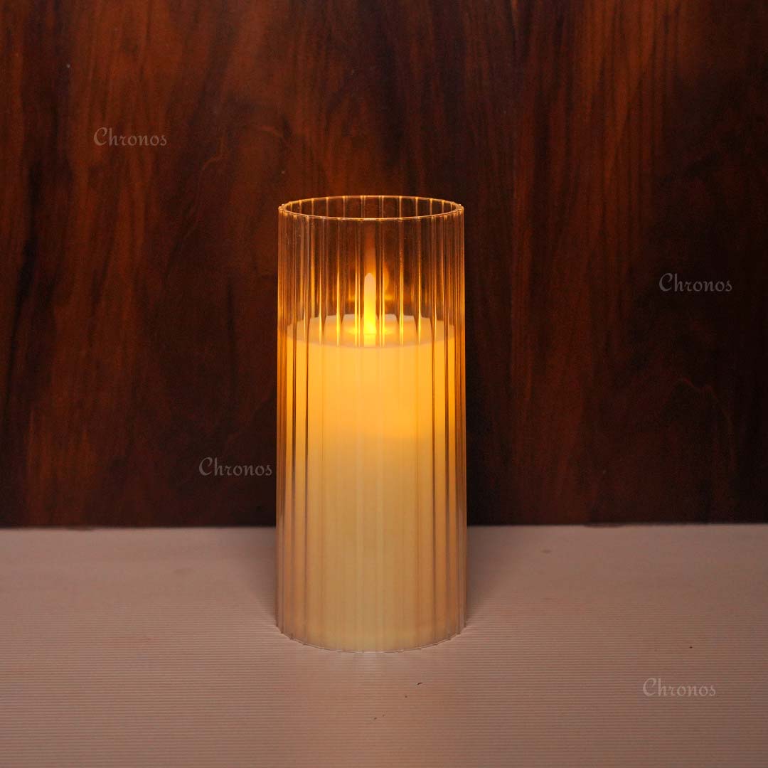 Safe LED moving flame candle for indoor ambience and smokeless lighting