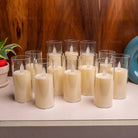 Safe LED pillar candle set for cozy home ambiance without smoke or fire hazards