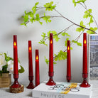 Durable shatter resistant acrylic LED candles for long use