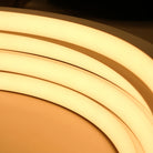 20 mm×20 mm silicone neon profile light with front bend.