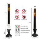 Smart LED candles with brightness and mode control remote
