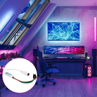 User-friendly RGB pixel controller with timer function, DIY colors, and Bluetooth control