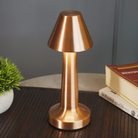 USB rechargeable pyramid table lamp with 2000mAh battery for 6–8 hours of use