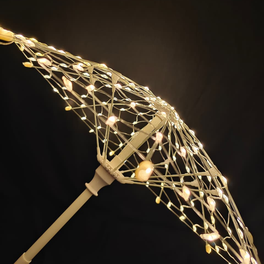 Warm white LED decorative umbrella light for cozy indoor lighting – Chronos Lights